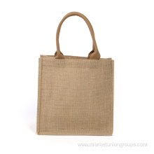 Retro Sen Jute Handbag Shopping Bag Gift Bag Customizable LOGO Waterproof Burlap Jute Bag